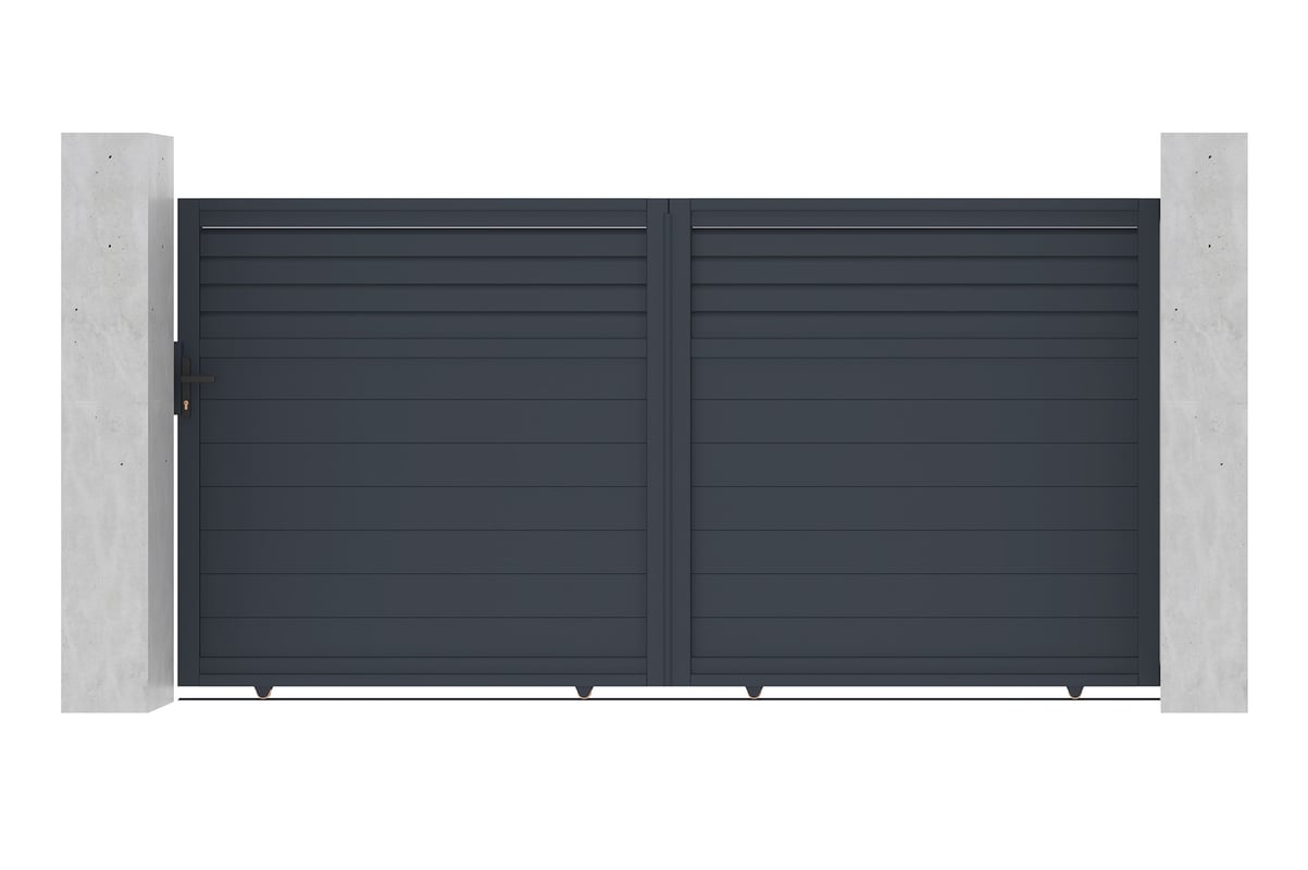 Aluminiowa brama przesuwna 4m CARPATIA 400C180