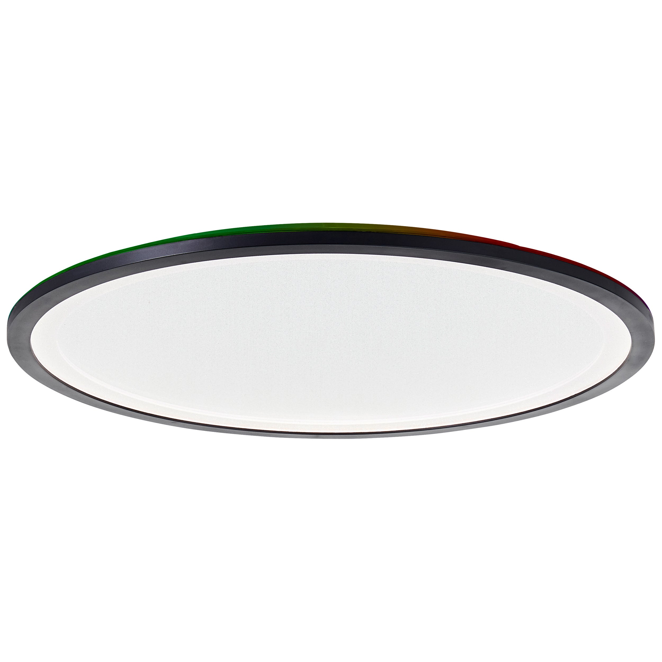 Brilliant Mosako lampa sufitowa panel LED 50cm czarny/biały metal/tekstylny czarny 36 W LED zintegrowany