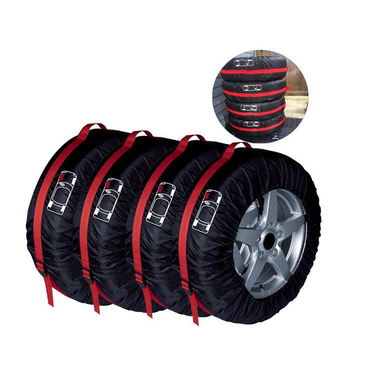 Housse De Protection Pour Pneu De Secours Voiture - Taille Ajustable, Avec Sangles Et Poignée, Pour SUV, Berlines, Utilitaires - 6