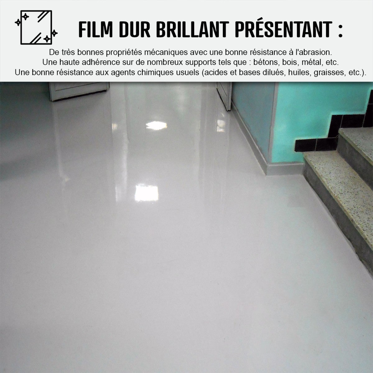 Vernice epossidica per pavimenti industriali - REVEPOXY TRAFFICO INTENSO - 5 Kg (fino a 10 m² in 2 strati) Bianco - ARCANE INDUSTRIES - 3