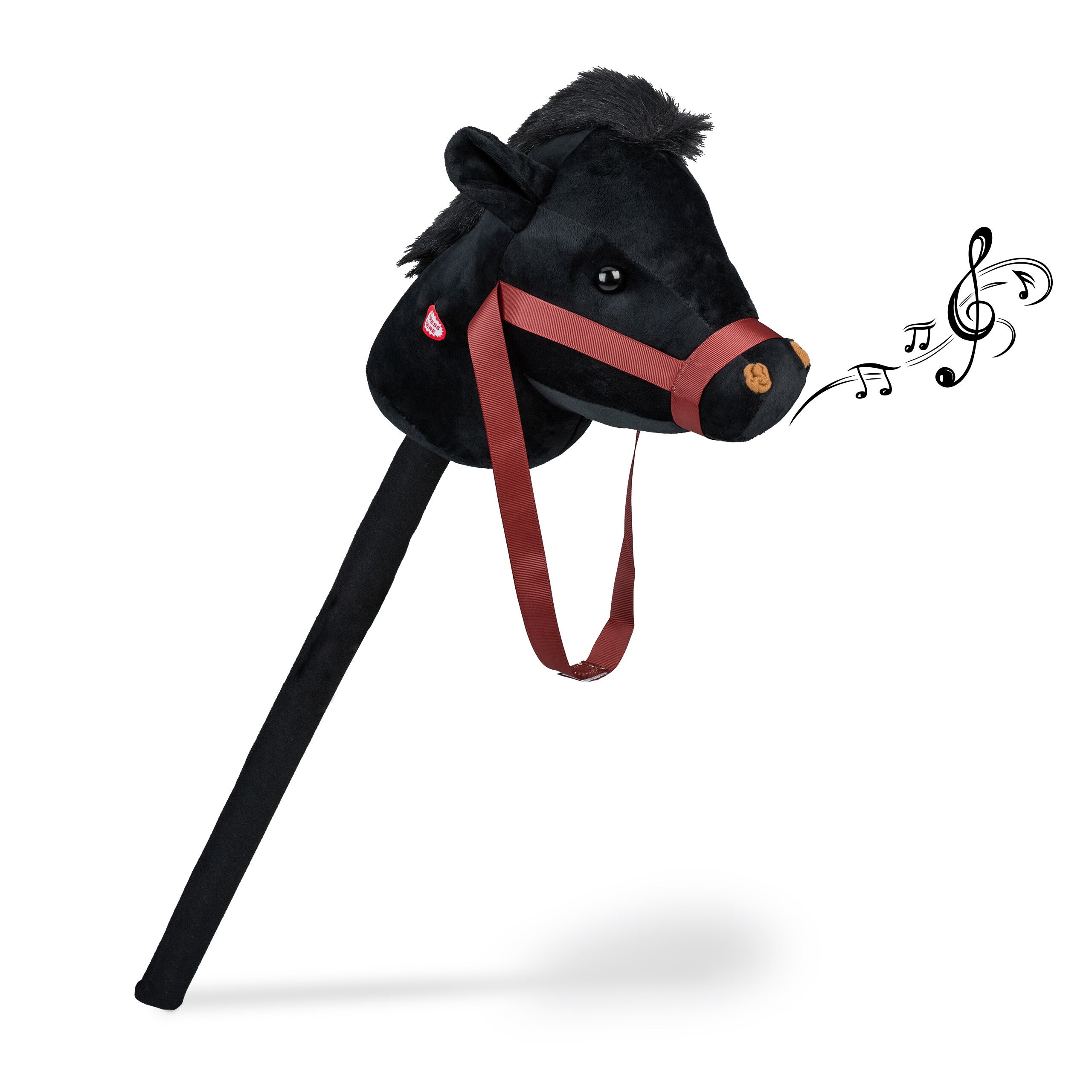 Cheval à Bascule Sur Bâton Avec Roue Et Sons - Jouet En Peluche Pour Enfants, 85 Cm