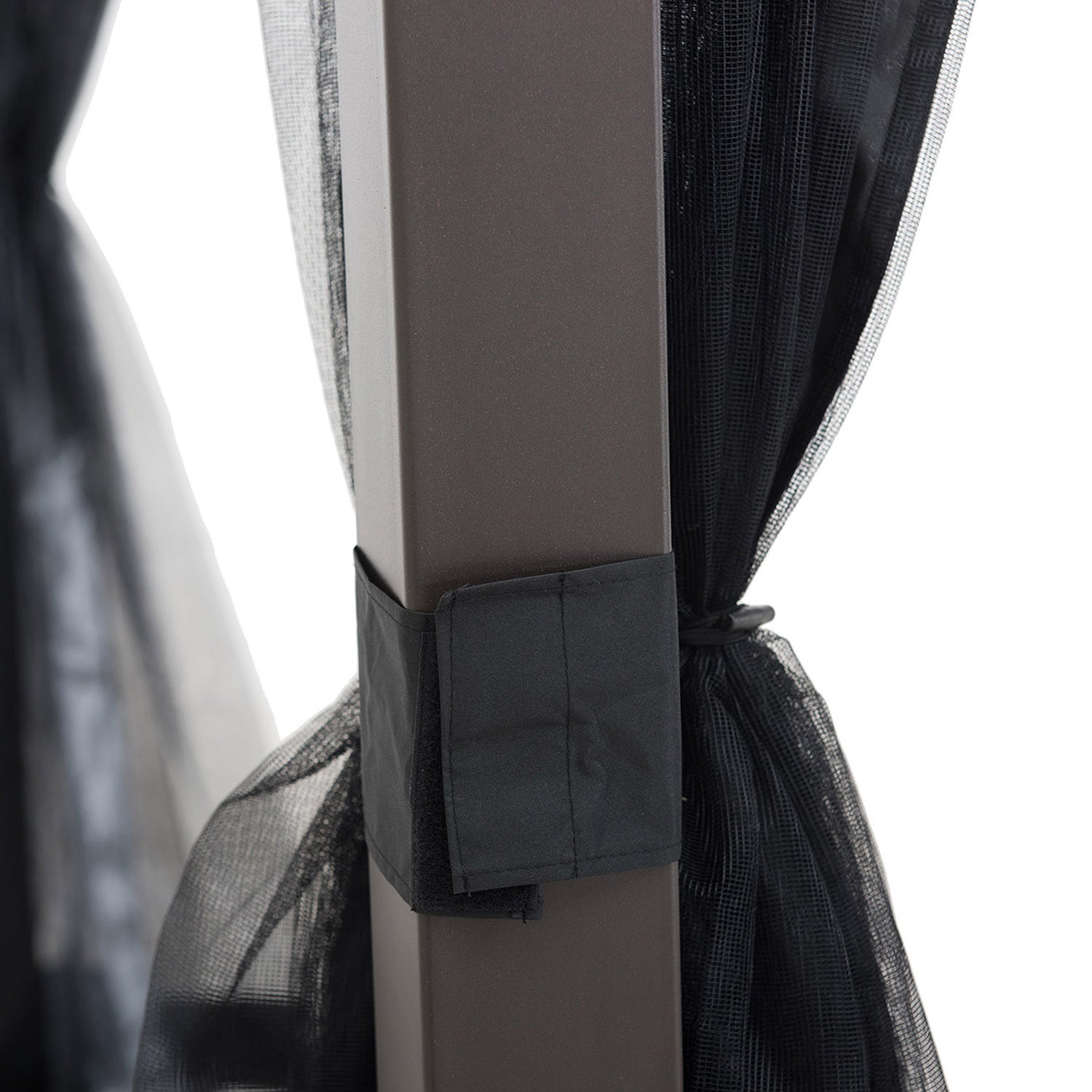 Tonnelle en acier KALDI - 307cm x 366cm, marron - 9