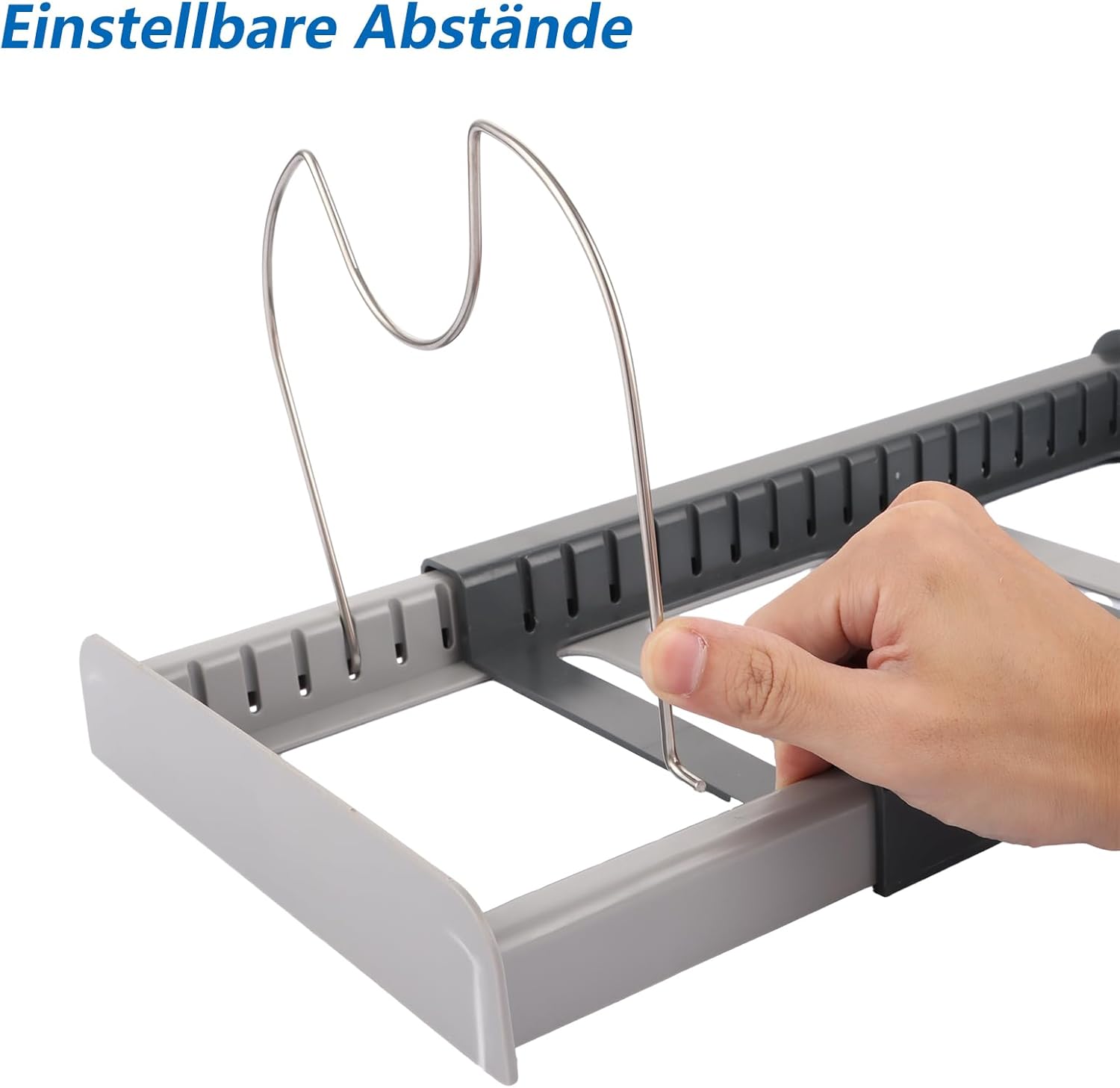 Soportes ajustables para tapas de ollas para cajones, organizador de tapas de cocina, expandible, perfecto para sartenes - 4