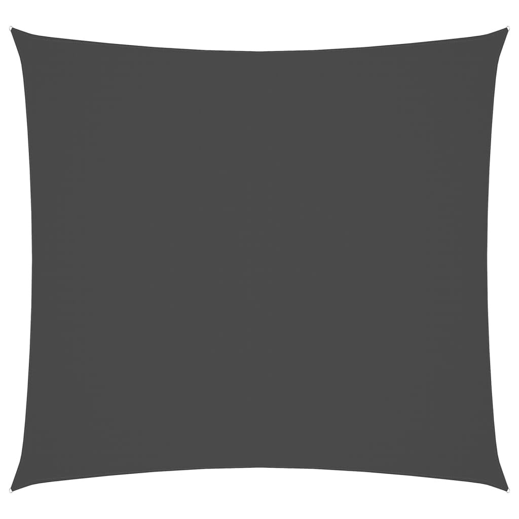 Żagiel przeciwsłoneczny prostokątny z tkaniny Oxford, 2,5 x 3 m, antracyt