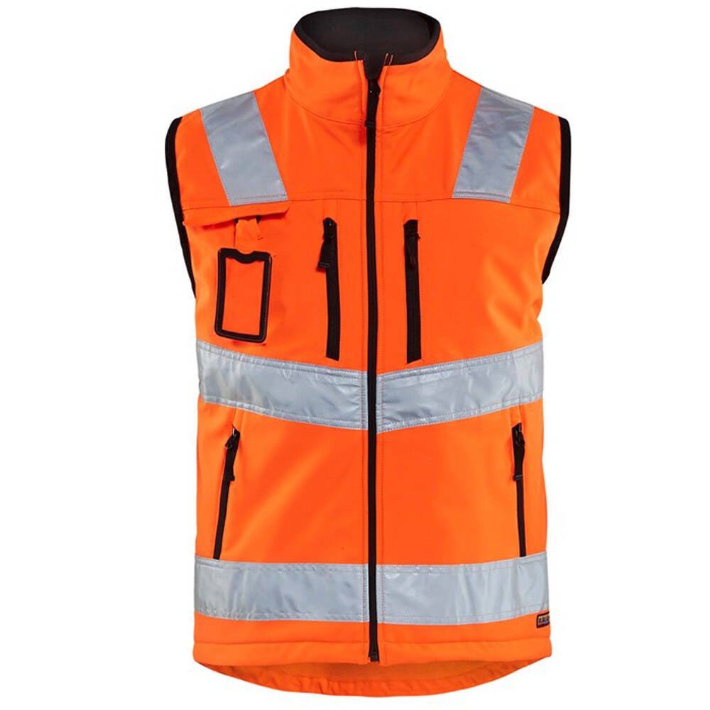 Gilet sans manches haute visibilite Blaklader Softshell Orange L Leroy Merlin