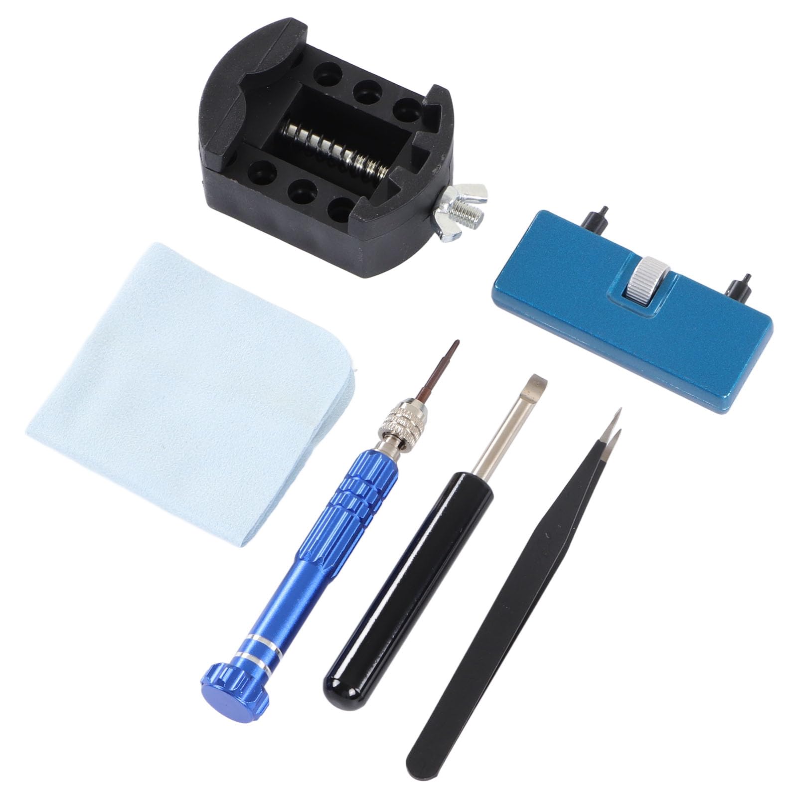 Kit de reparación de relojes, herramienta profesional para quitar y ajustar la parte posterior de la batería, para abrir y cerrar la caja del reloj