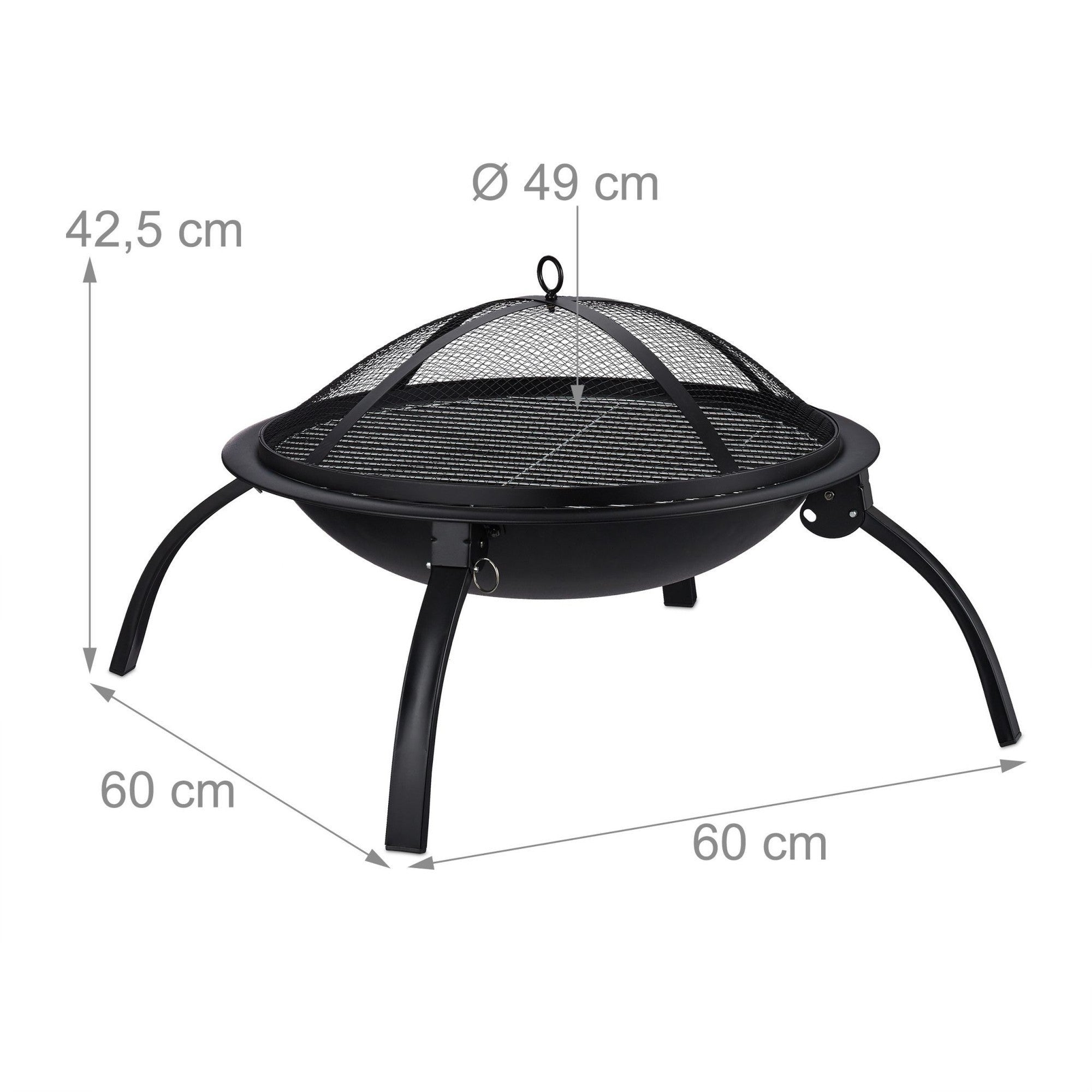 Tigela de fogo XL com acessórios para grelha - 3