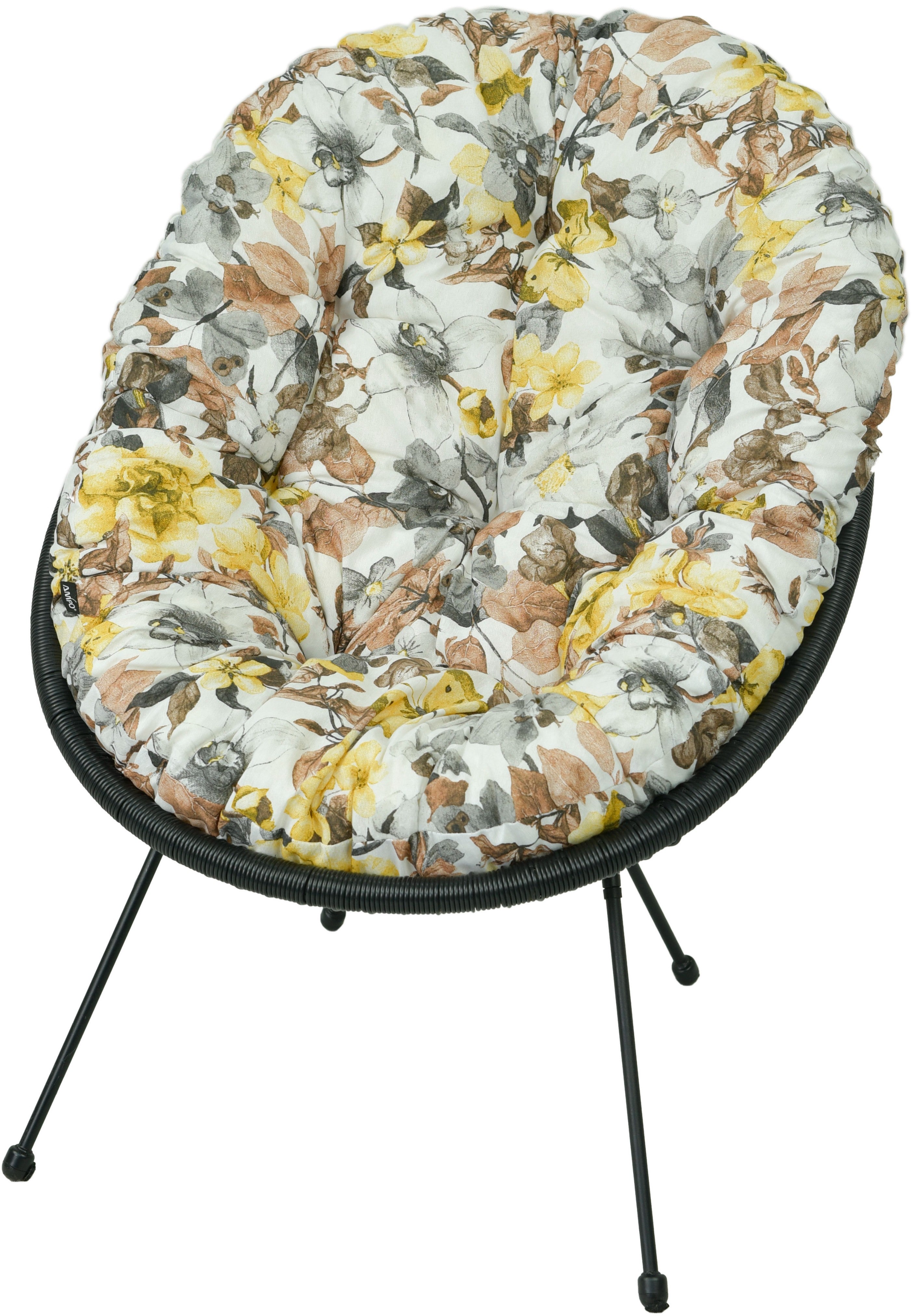 Poduszka na fotel żyłkowy krzesło Acapulco AMPO beżowy biały 1 szt.