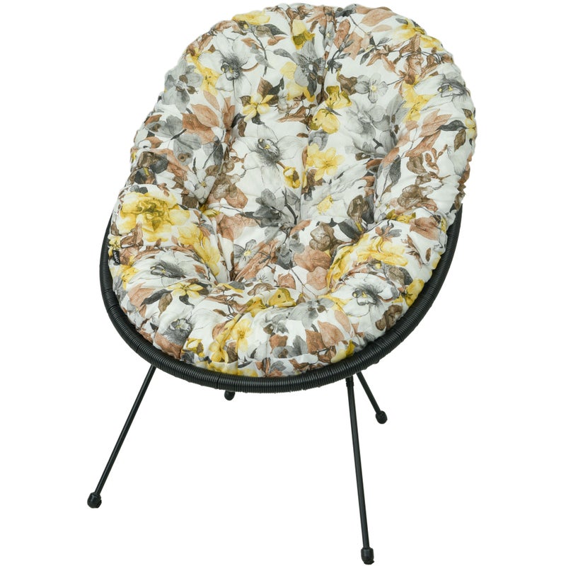 Poduszka na fotel żyłkowy krzesło Acapulco AMPO beżowy biały 1 szt.