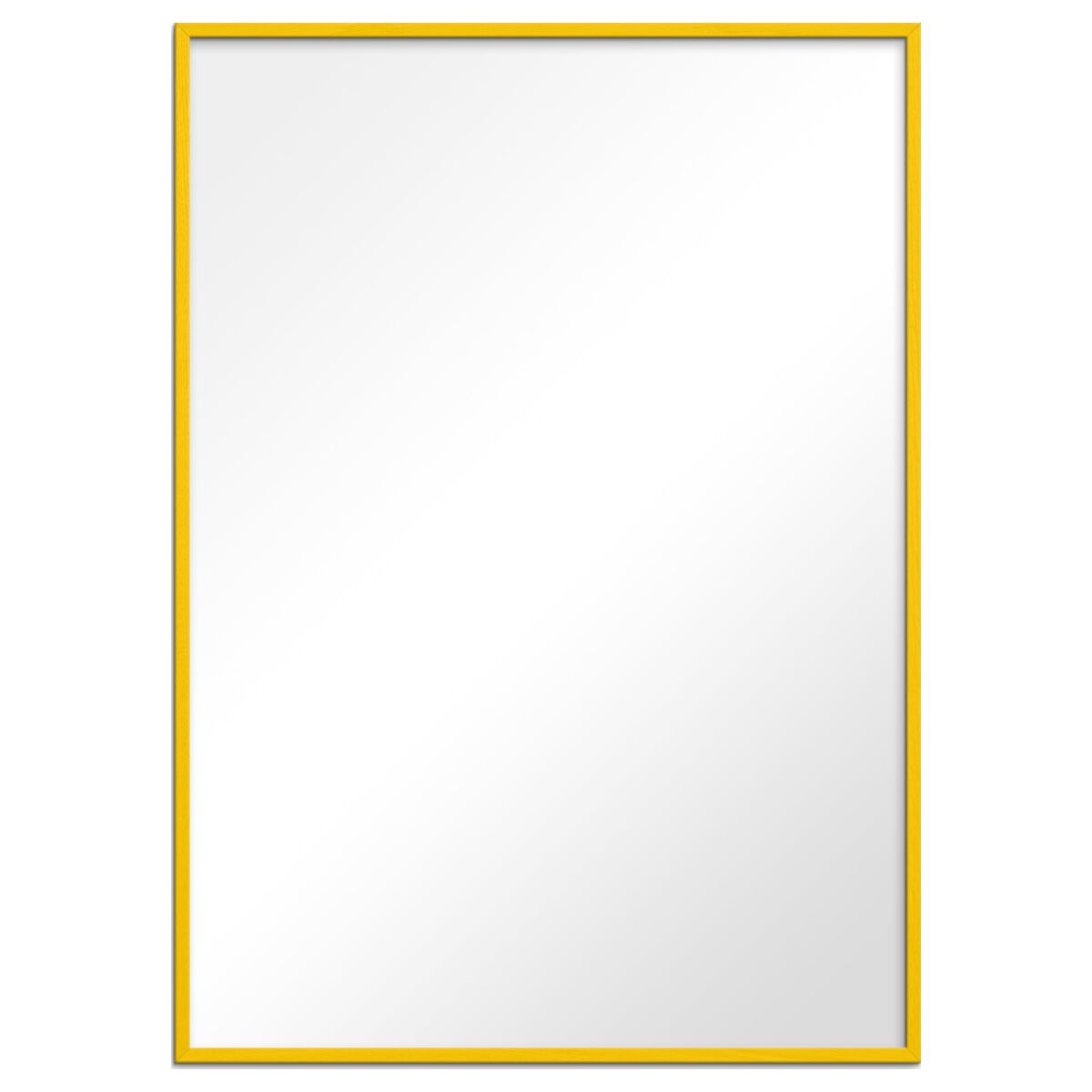 Espejo – espejo de madera amarilla 70 x 70 cm