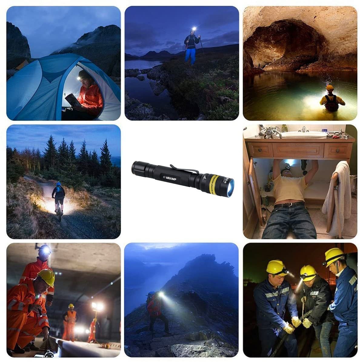 KOST: torche LED 3W CREE en aluminium. Interrupteur tactique et zoom - 5