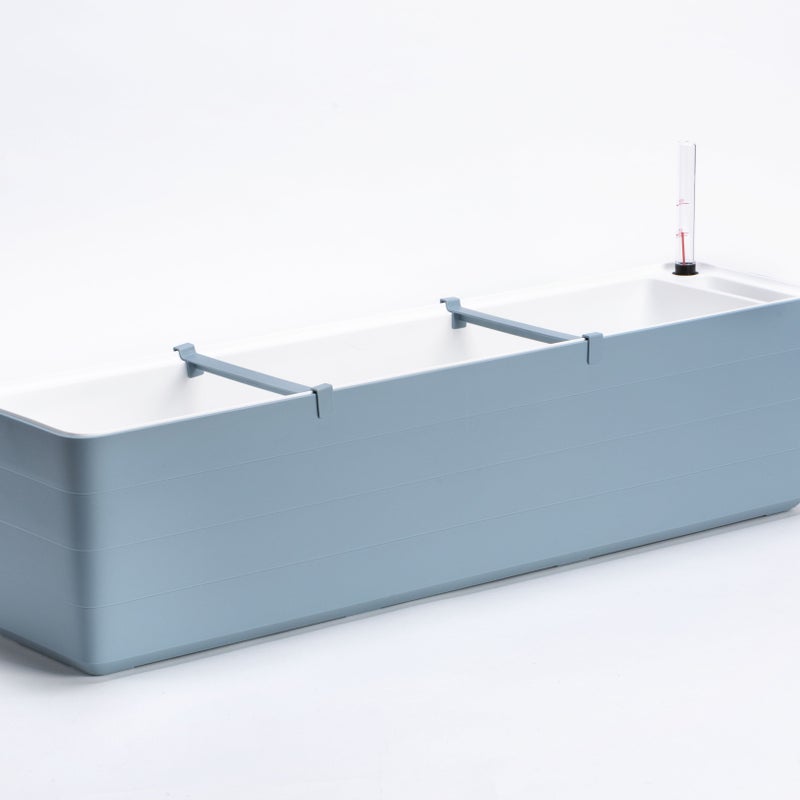 Skrzynka balkonowa BERBERIS Rim Kowalczyk 80 cm niebieska z uchwytami 1 kpl