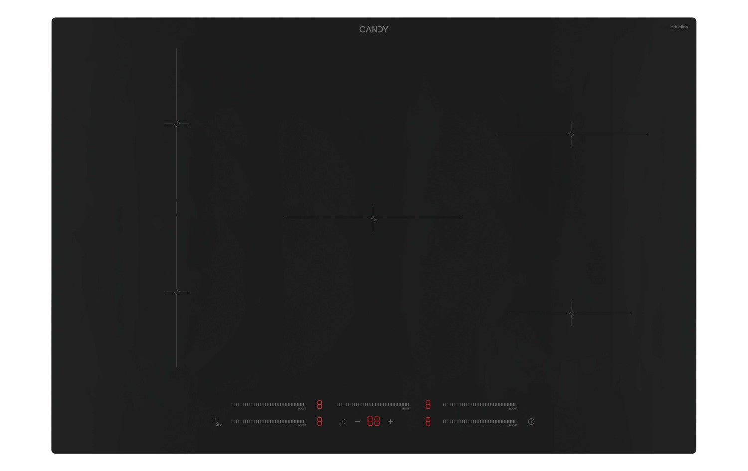 Candy Moderna Cie854mcbb Integrado 80 Cm Con Placa De Inducción 5 Zona(S) Negro , Leroy Merlin