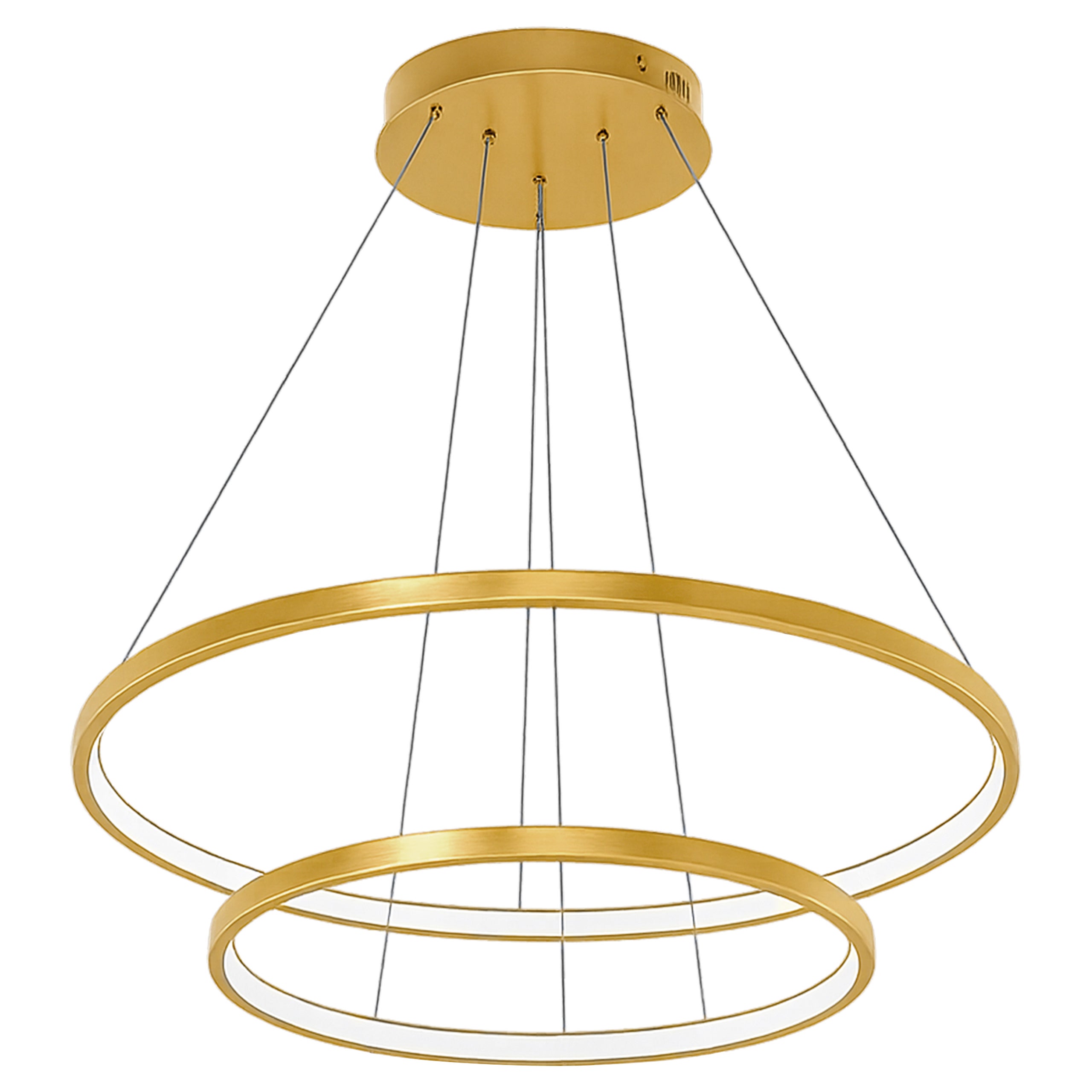 Żyrandol LED Lynx 64W 40-60cm IP20 3000-6500K regulowana barwa z pilotem złoty MasterLED - 2