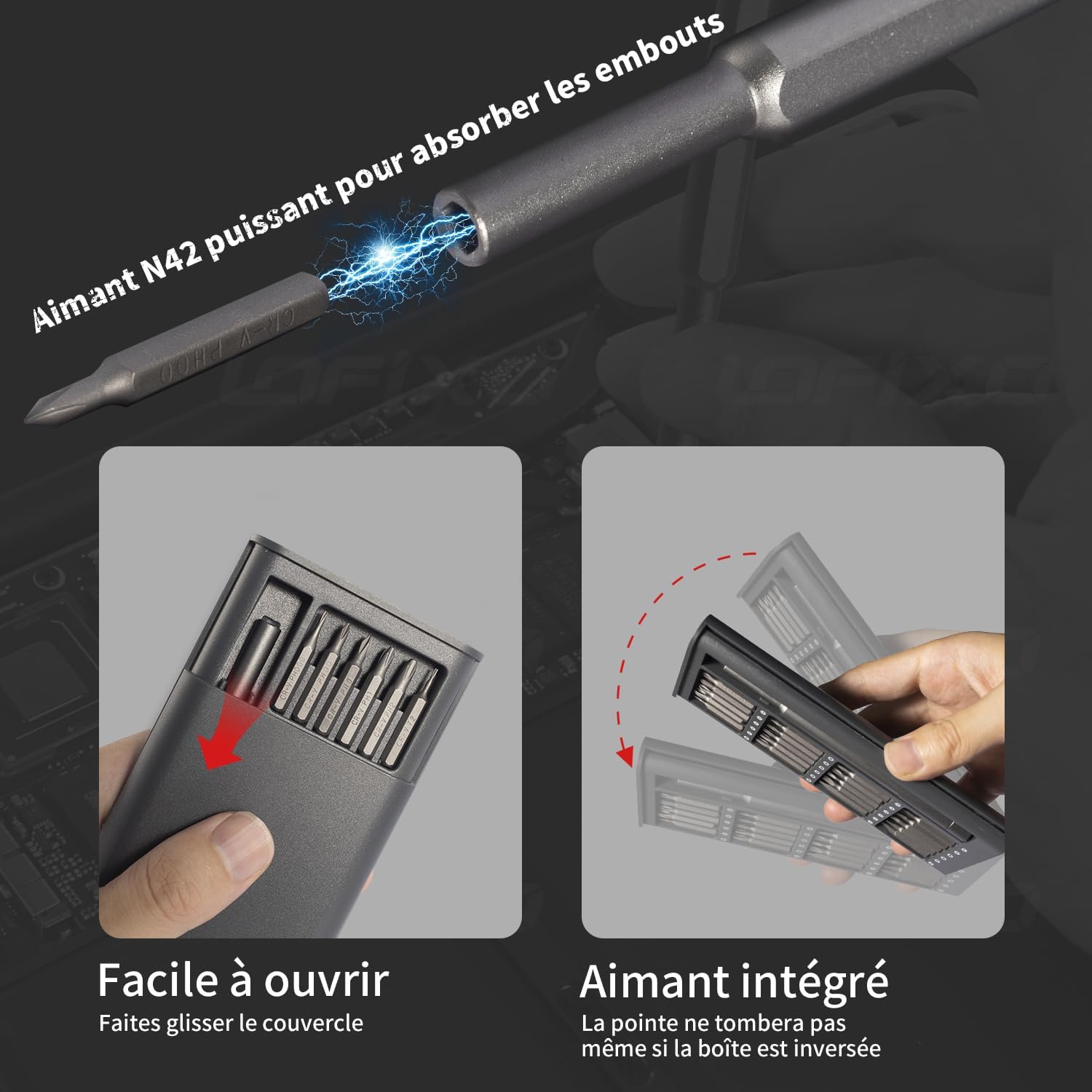 Jeu de Tournevis de Précision pour Électronique : iPhone, ps/5, Xbox, Switch, Mac et Montre - 3