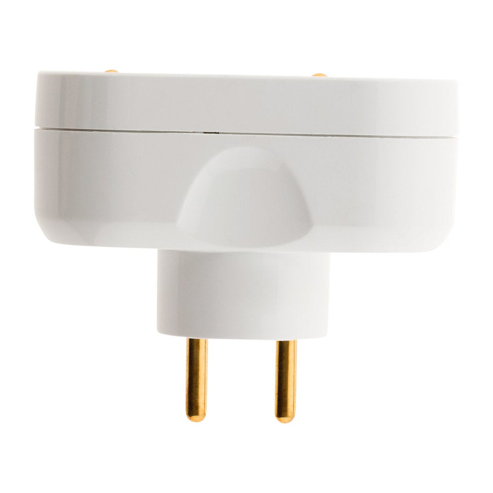 Multiprise biplite pour façade 16A - Blanc - Zenitech - 4