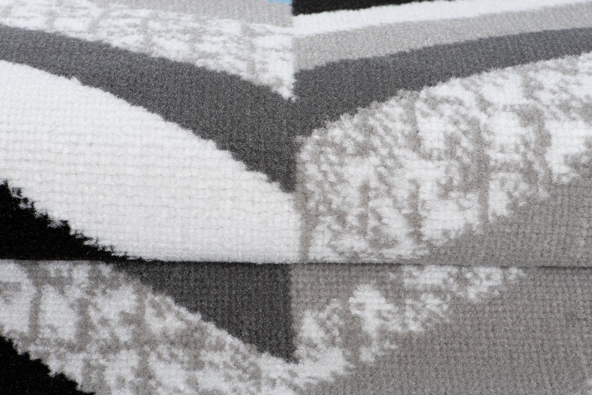 TAPISO Maya Tappeto Passatoia Corridoio Moderno Blu Grigio Nero Graffi Sottile 100 x 180 cm - 4