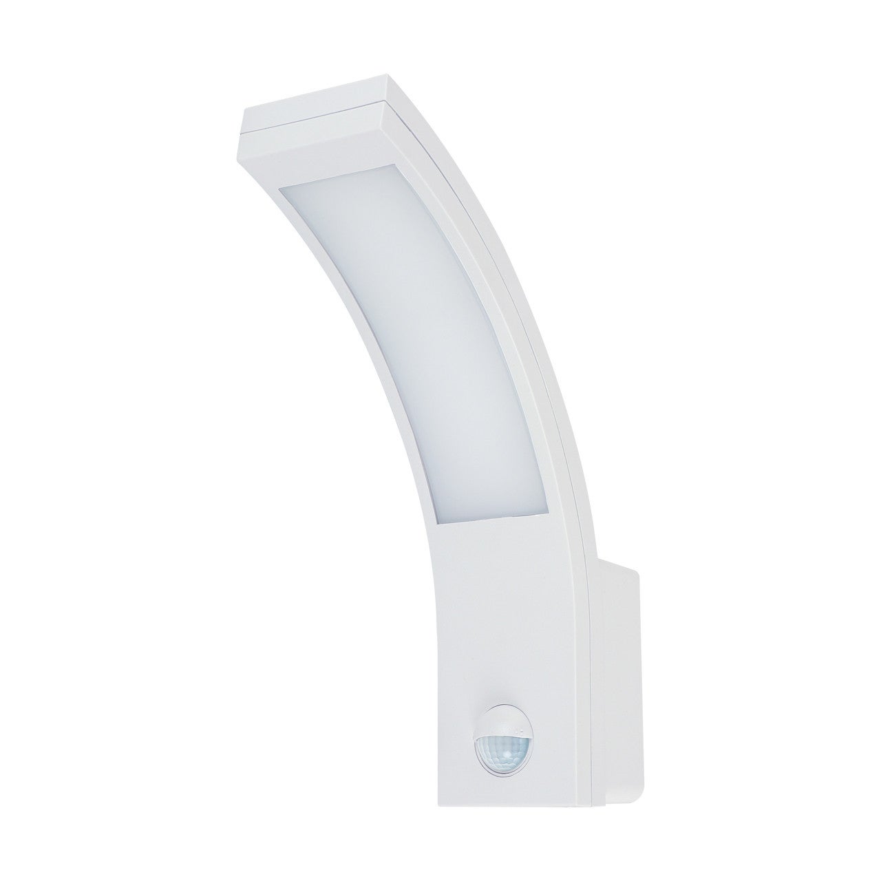 Kinkiet zewnętrzny z czujnikiem ruchu SONET LED 10W Neutralna biel 610lm biały wym: 25,7x6,5x18,5 cm IP54 Struhm