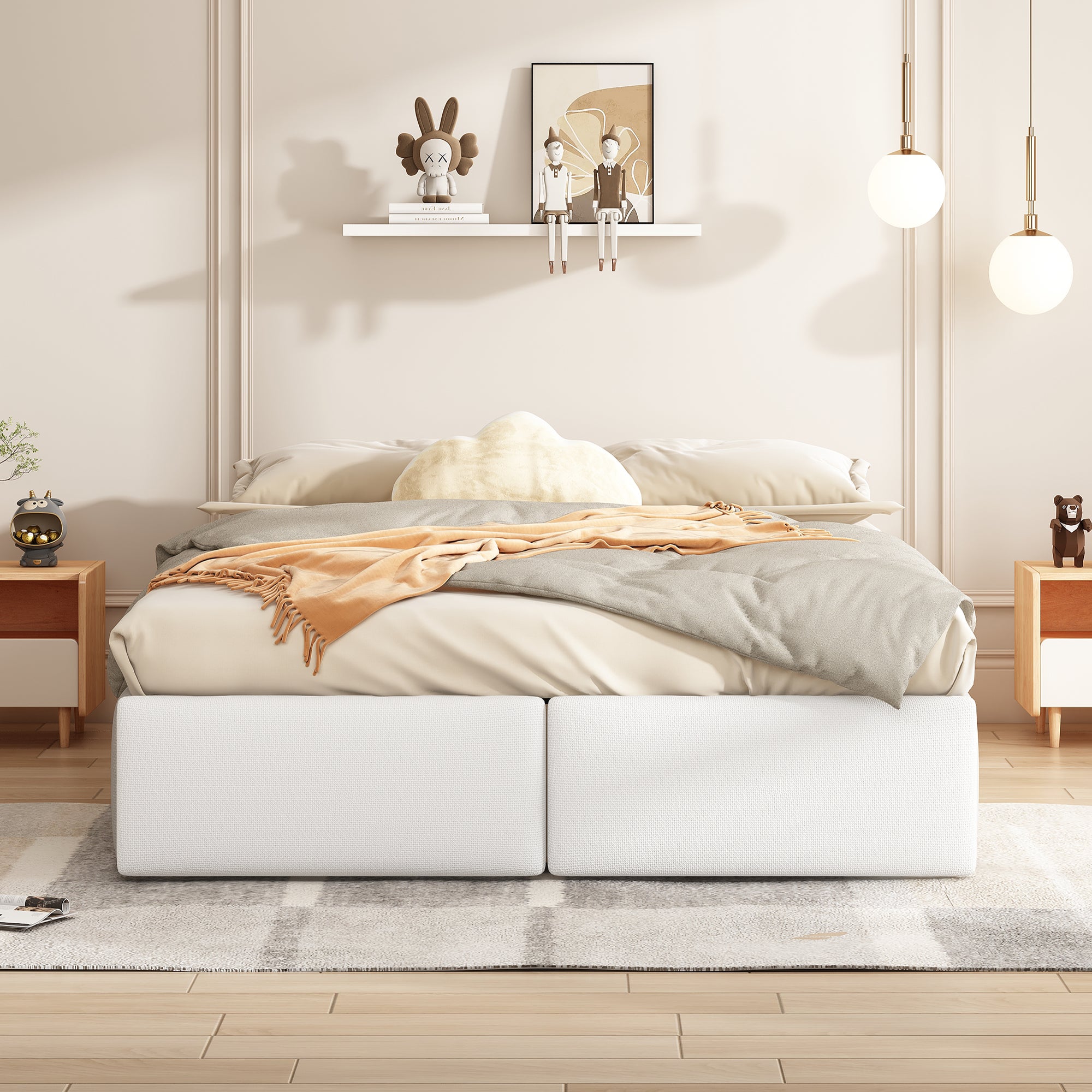 Letto Imbottito Con Illuminazione A LED Letto Matrimoniale King Size Testiera Funzione Di Ricarica USB Letti Per Ragazzi Con Cassetti Per Gli Ospiti Rete A Doghe Letto Contenitore Box Grigio 180x200