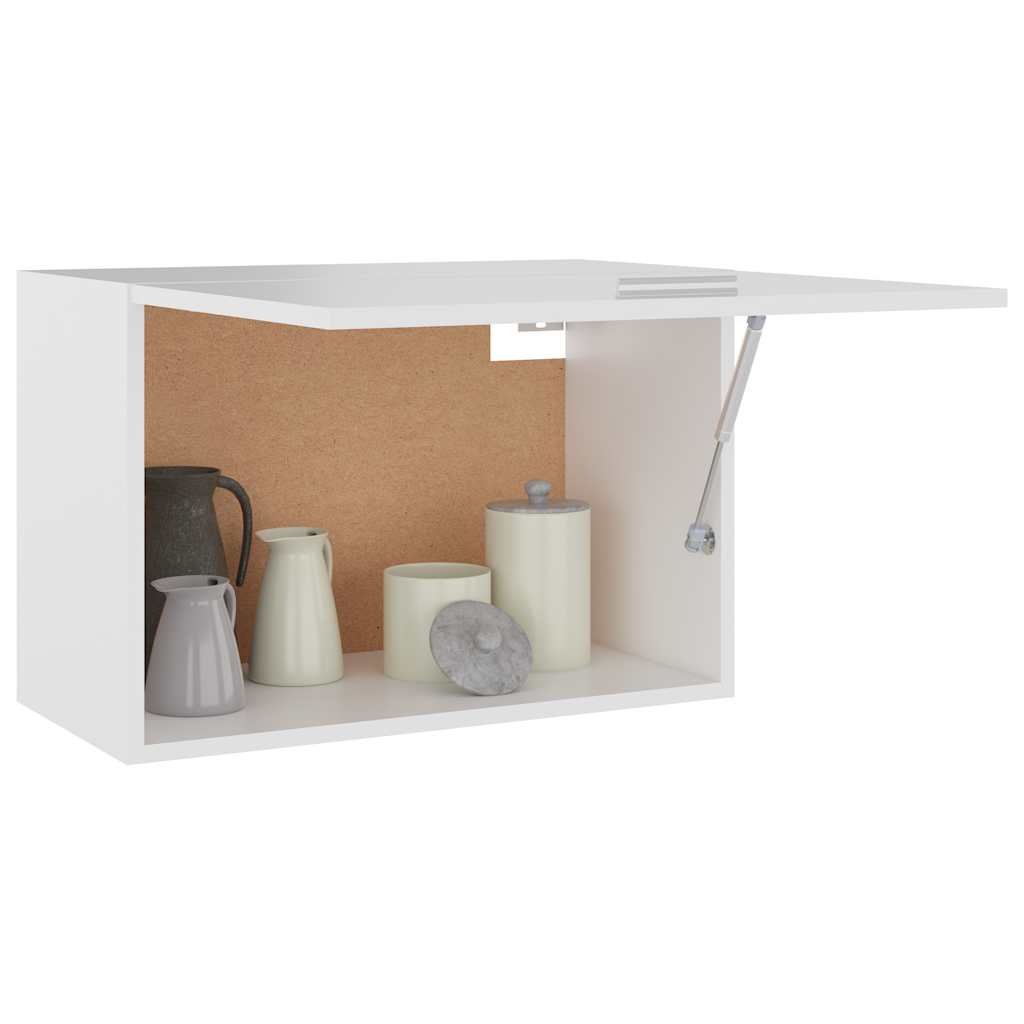 Meuble suspendu Blanc 60 x 31 x 40 cm Bois d'ingénierie - 4