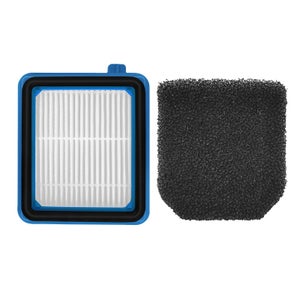 vhbw 3x filtro a pieghe piatte compatibile con Philips FC8261, FC8257/01 ParquetCare, FC8256/01 HomeCare, FC8028 aspiratore - bianco / giallo