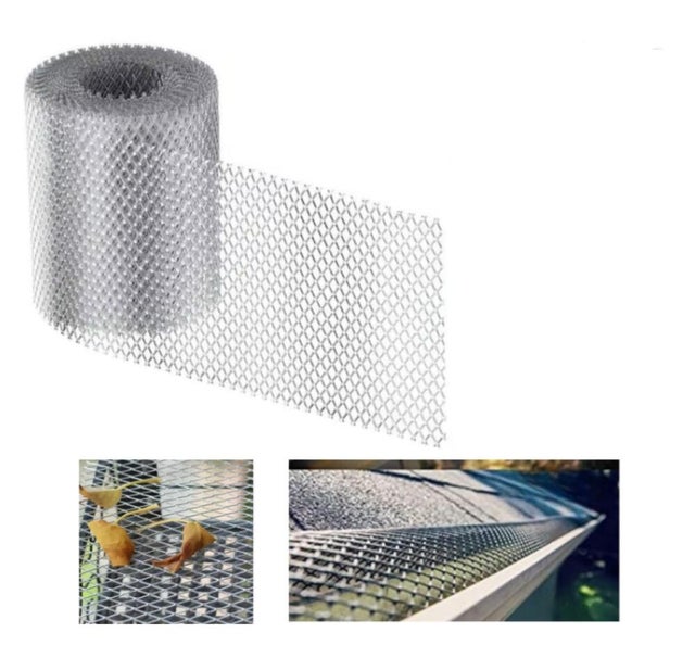 (15 cm x 600 cm) Wytrzymała aluminiowa osłona rynny - Do cięcia arkuszy - 15 x 600 cm