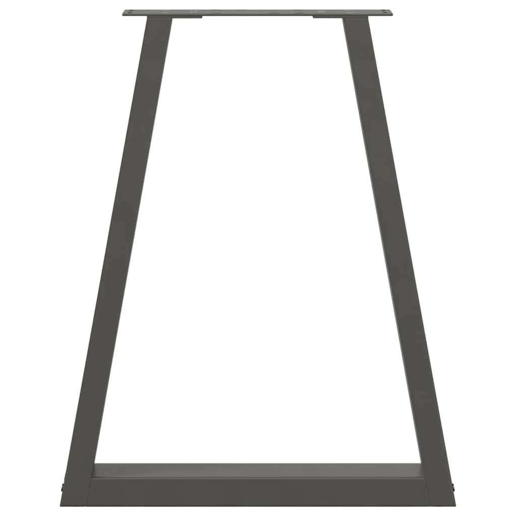 Pernas de mesa de centro em forma de V 2 unidades de aço antracite - COMFORTXL - 5