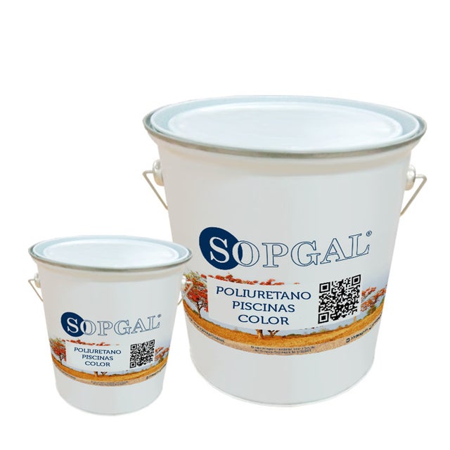 Membrana Poliuretano Sopgal para Piscinas (3+1Kg - Cor: Letra RAL) - Impermeabiliza e protege a sua piscina enquanto aplica uma camada de cor