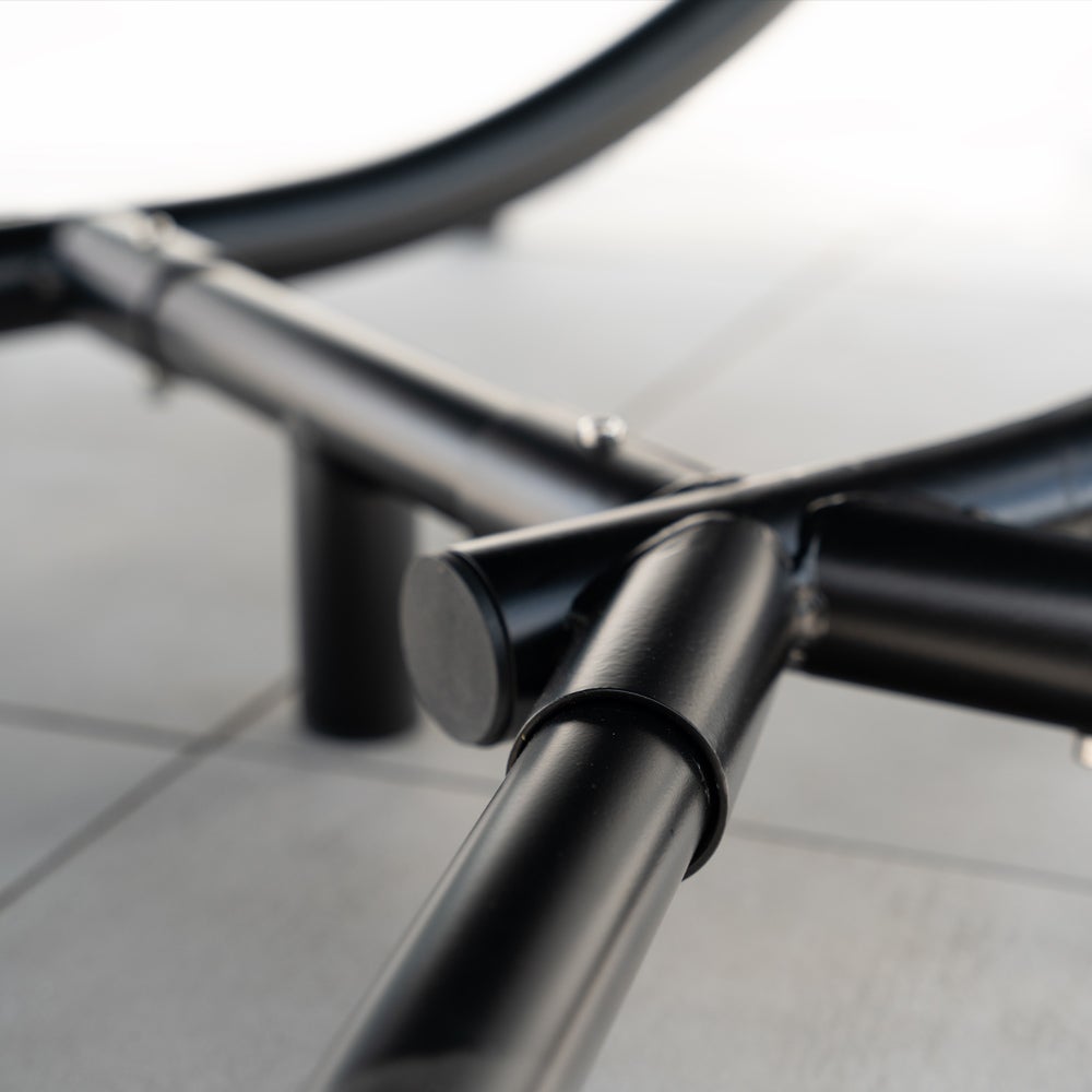 HOME DELUXE Fauteuil suspendu LOMA – Pliable, 2 places en noir| Panier suspendu, chaise suspendue, meubles de jardin, balancelle - 4