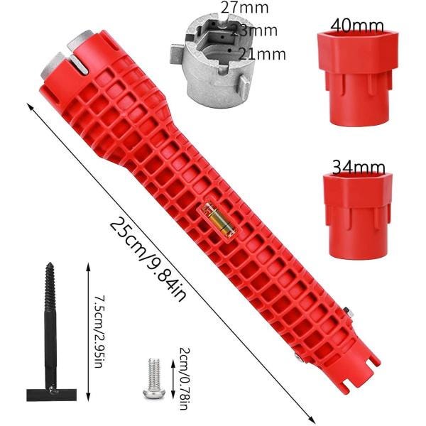 Jeu De 8 Clés à Robinet En Acier - Tailles 8 à 17 Mm, Pour Installation Et Démontage Des Robinets De Salle De Bain Et Cuisine