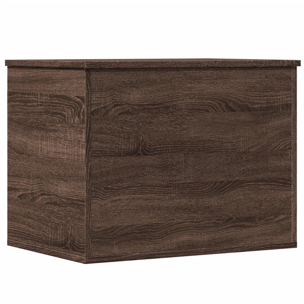 Coffre De Rangement Chêne 60x42x46 Cm – Bois D’ingénierie, Design Gain De Place