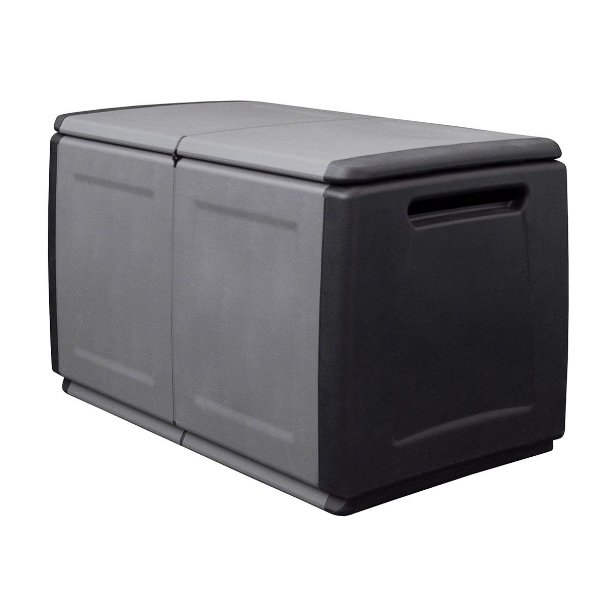 Coffre de rangement 230L Coffre de Jardin Gris/Noir 96 x 53 x H57cm Poignées de transport polypropylène ArtPlast - 2
