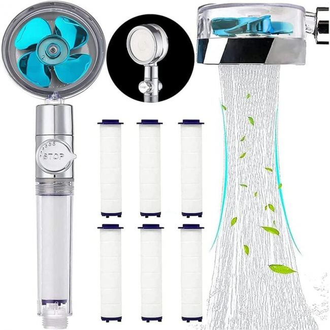 Soffione Doccia Con Filtro, Anticalcare 3 Tipi Di Getto, Alta Pressione