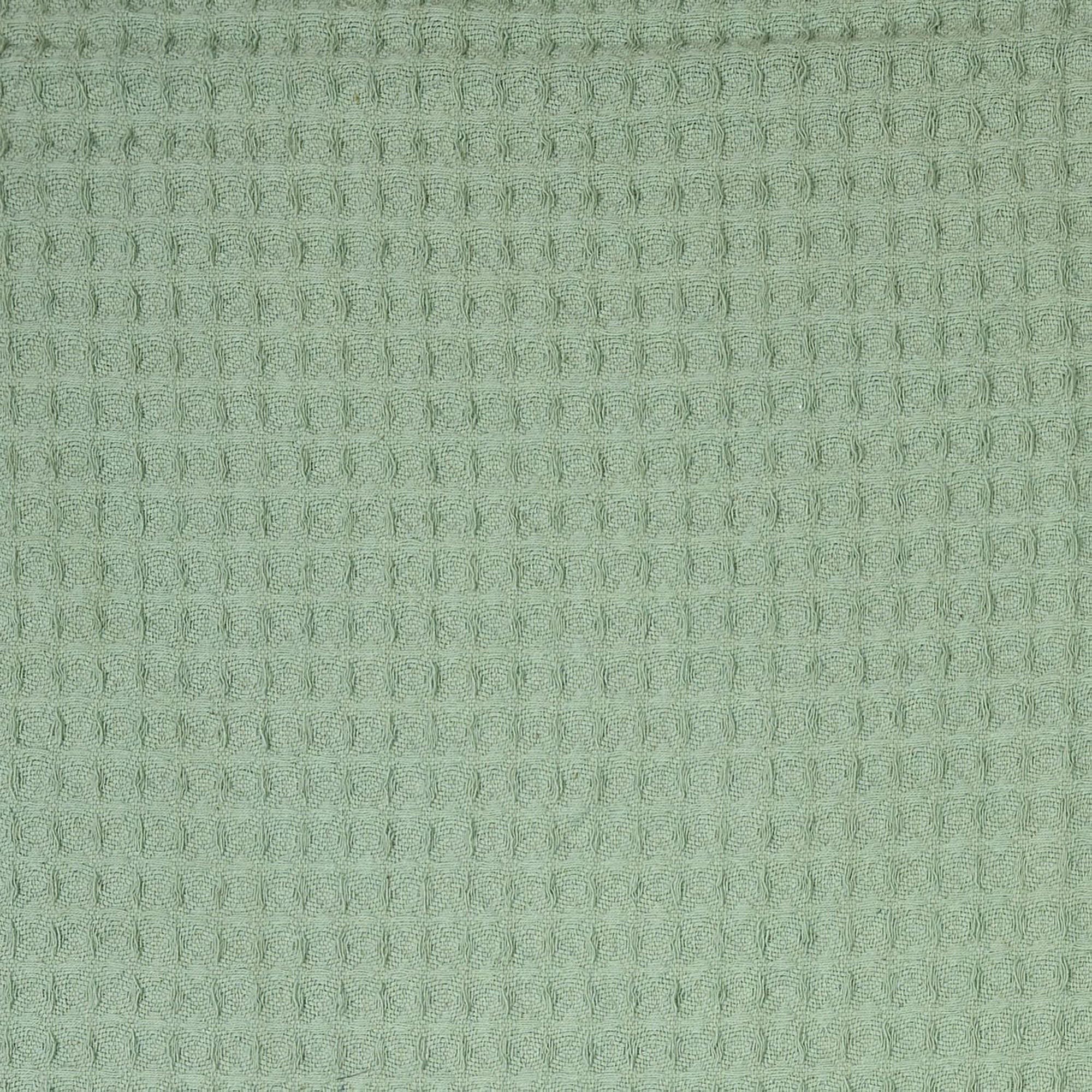 Couverture gaufrée coton vert 170x250 cm - 5
