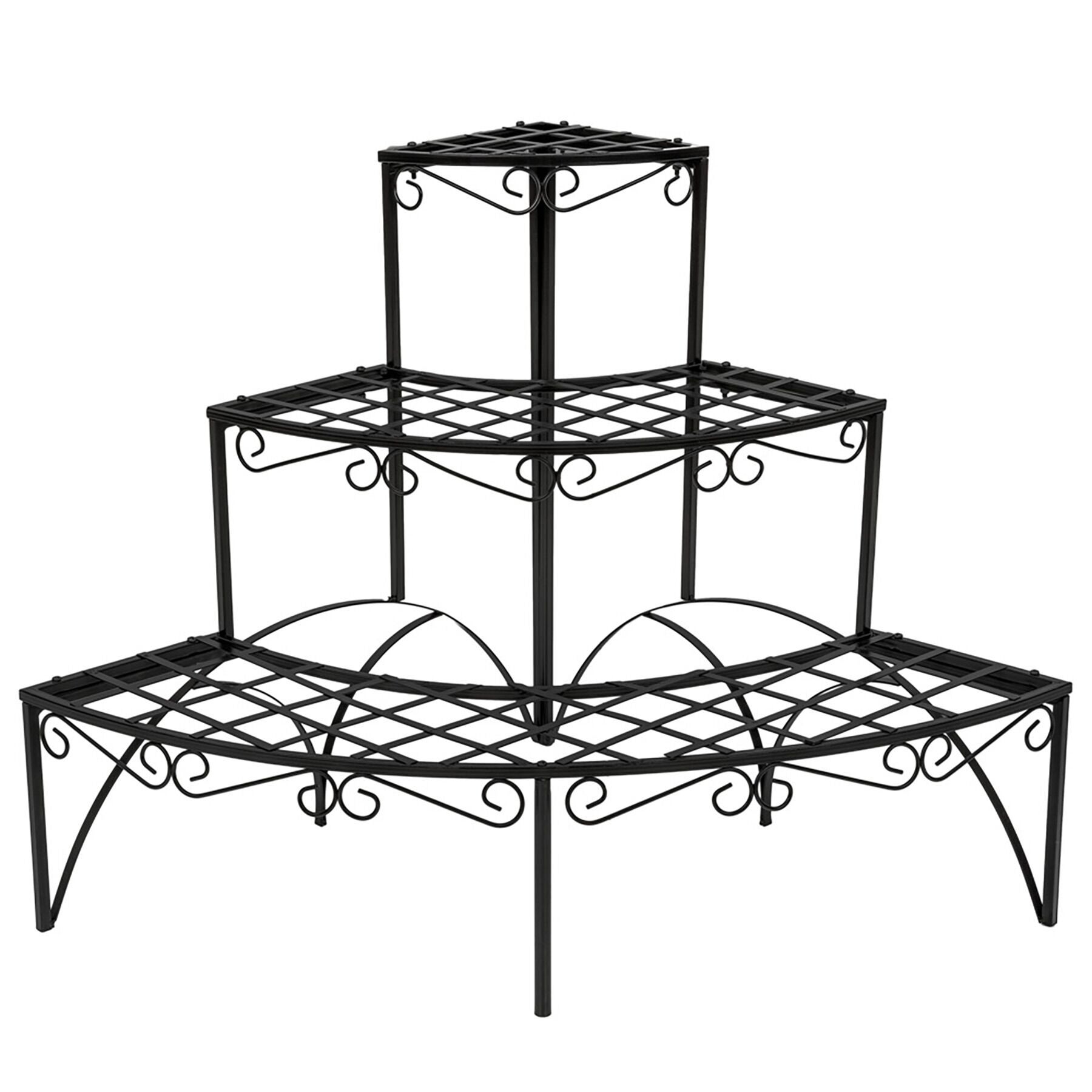 Etagère pour plantes angle 3 niveaux à 3 niveaux TECTAKE - 4
