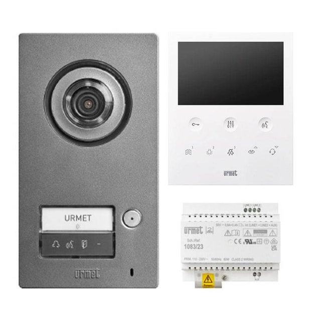 Kit vidÃ©o unidirectionnel Urmet MIKRA et 1 VOG5 2Voice Blanc