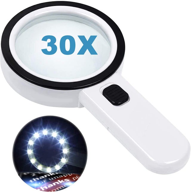 Loupe Grossissante X5 Avec Lentille De 50 Mm - Portable En Métal Et Verre, Idéale Pour Lecture Et Inspection