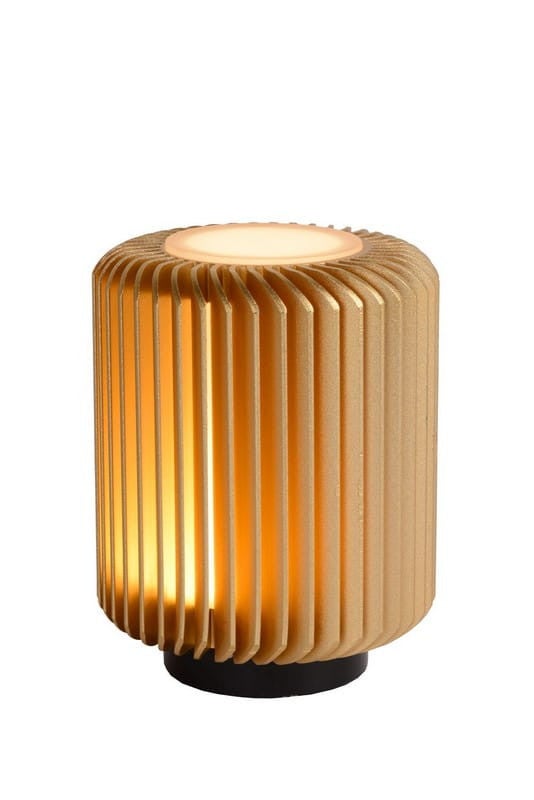 Lampa stołowa LED TURBIN 5W 3000K 400lm aluminium złota wym:13,7x10,6x10,6cm IP20 Lucide
