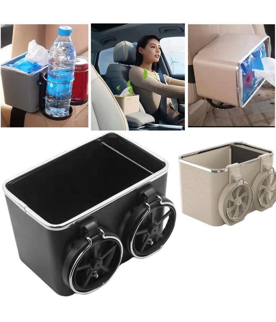 Organizer Per Auto Con Luci LED - 2 Pezzi, Portaoggetti Da Sedile - Foto 9