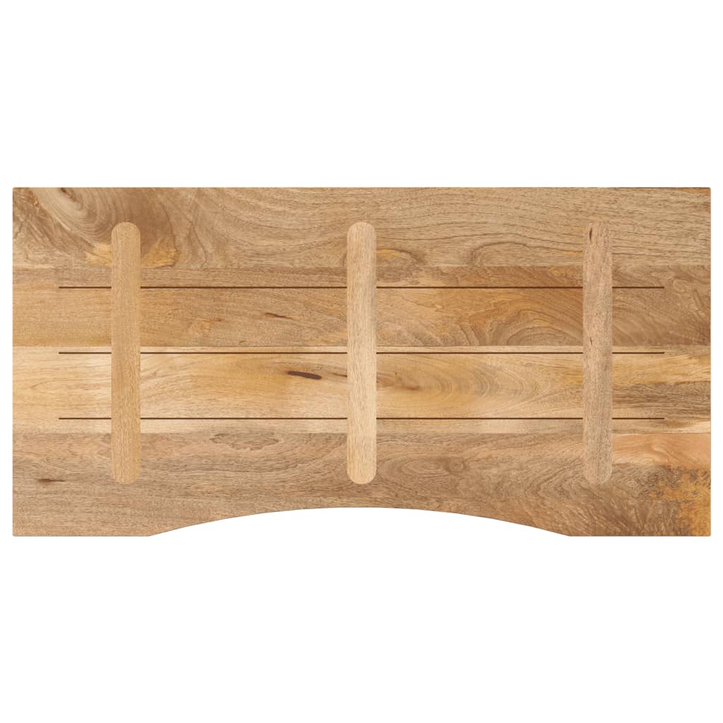 Maison Exclusive - Dessus de bureau avec courbe 140x50x2,5 cm manguier massif brut - 5