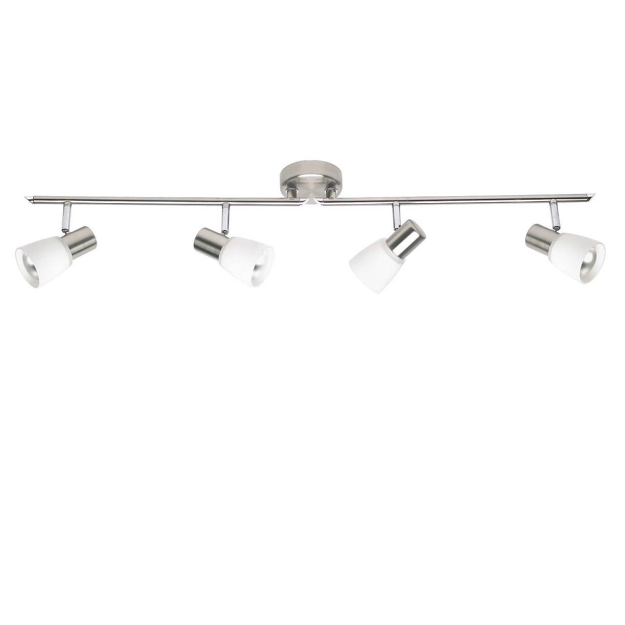 BRILLIANT lampe Ronald spot tube 3 lumières noir / laiton antique / verre fumé | 3x D45, E14, 25W, odpowiednia do lamp wiszących (brak w zestawie) | É