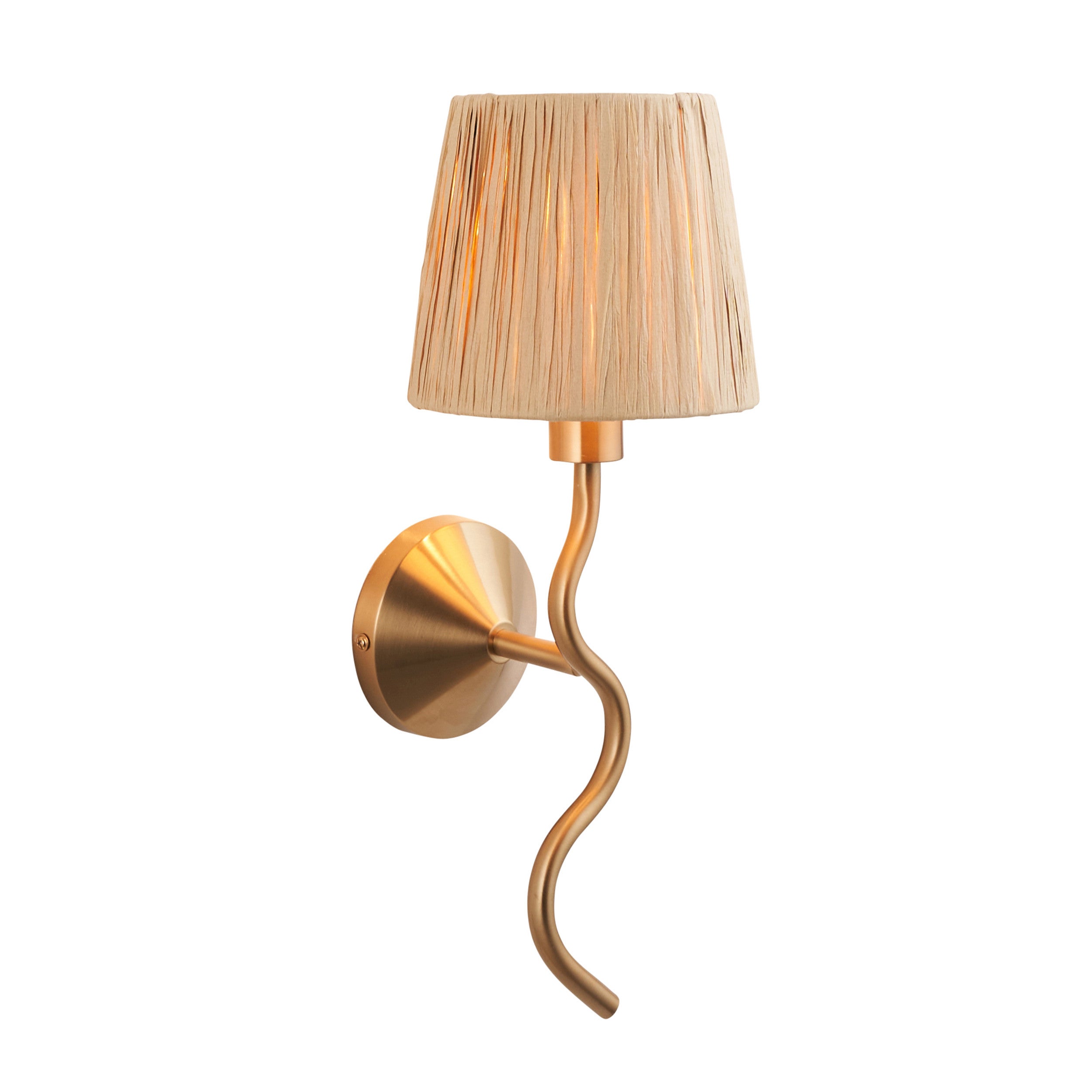 Kinkiet WRIGGLE mosiężny szczotkowany 1xE14x15W metal wym:40x15x18cm IP20 Endon