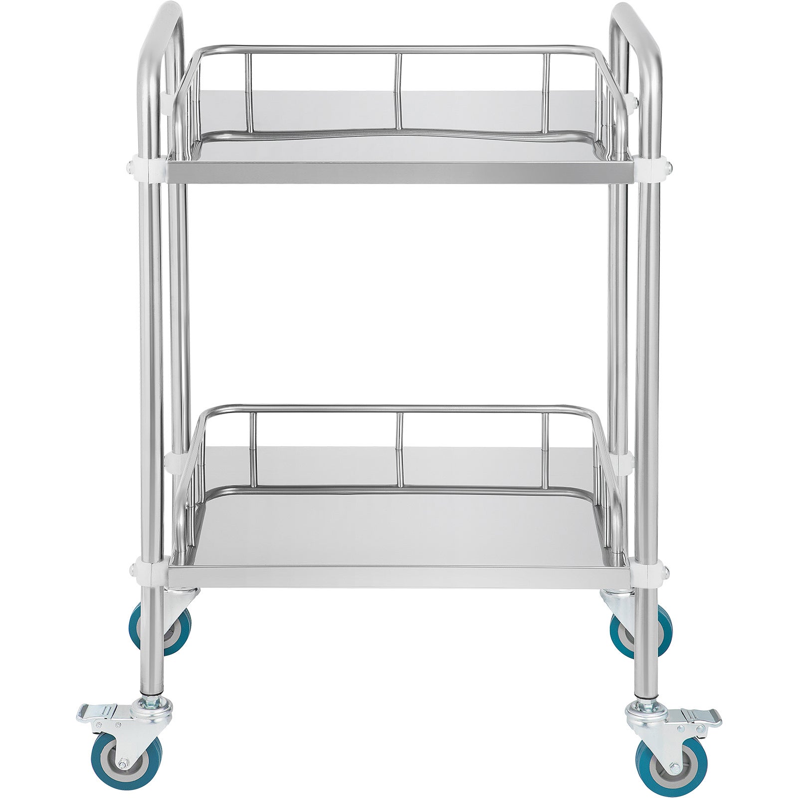 Table Roulante De Laboratoire En Acier Inox - Table Mayo Hauteur Réglable 80-110cm - Pour Clinique, Salon (60x40cm)