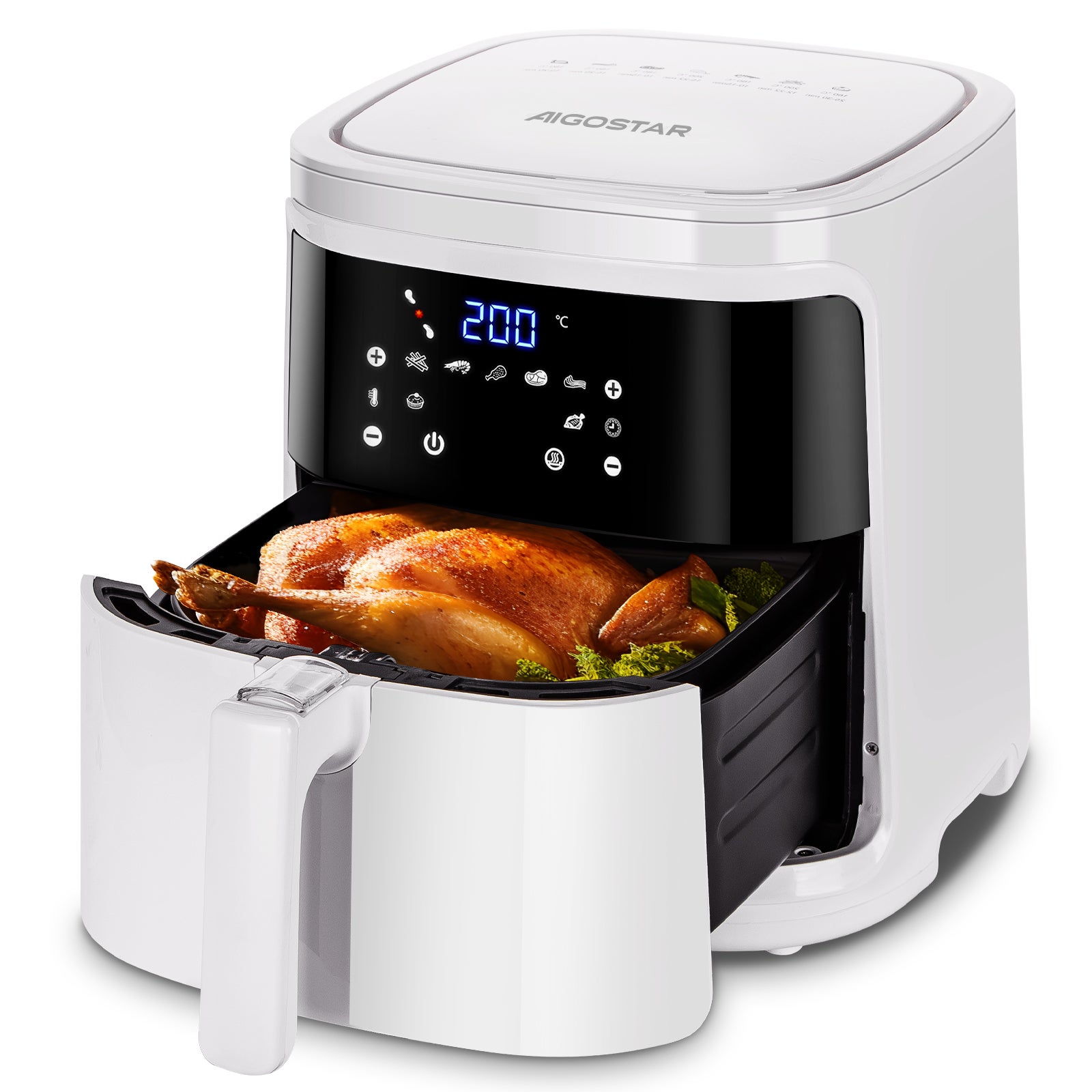 Aigostar  Freidora De Aire Sin Aceite 7L, 1900W,829774 Carne , Leroy Merlin