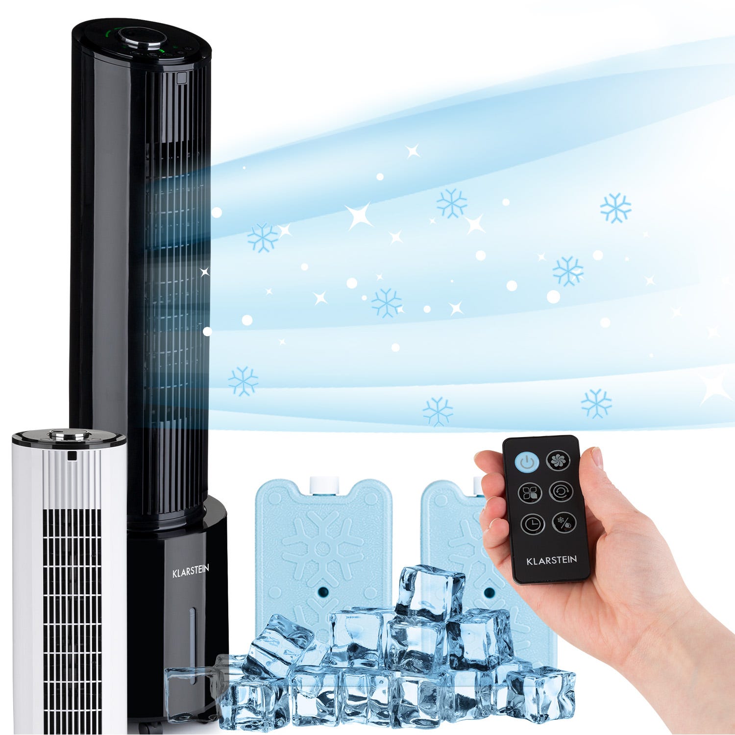 Rafra chisseur D air Klarstein Avec Telecommande Ventilateur rafra-chisseur-d-air-klarstein-avec-telecommande-ventilateur
