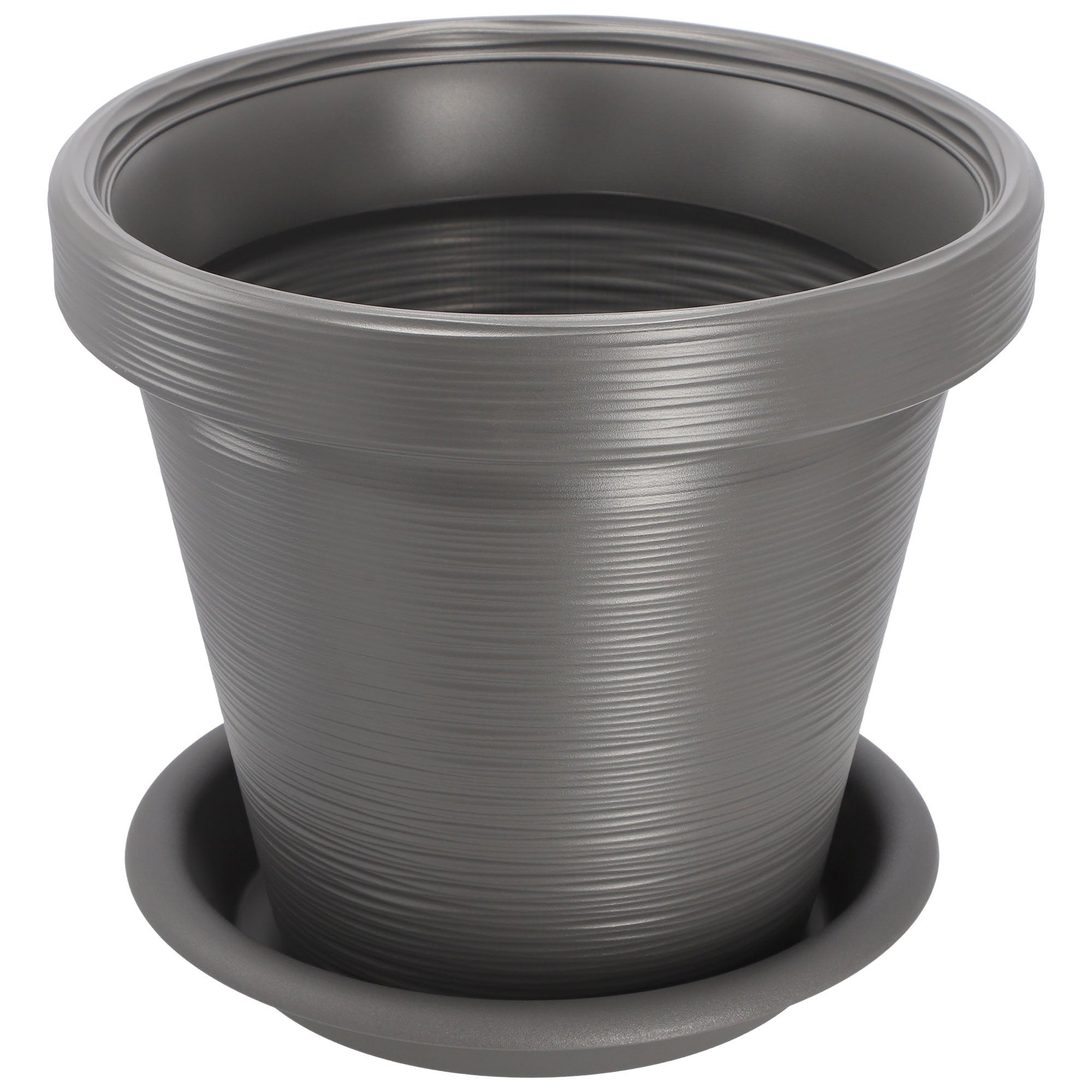Vaso de flores KADAX Vaso de flores com tampa de 46 cm com suporte para plantas antracite - 3