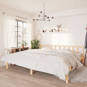 Cadre de lit double SALEM avec rangements et sommier 180 x 200 cm blanc