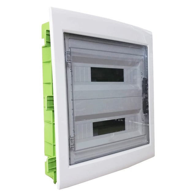 Gewiss GW-40609PM Centralino Per Cartongesso Con Porta Trasparente Fumé 36M IP40