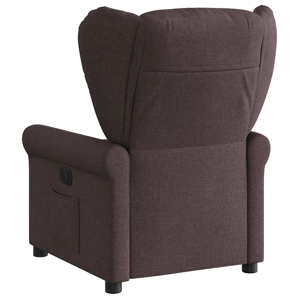 Fauteuil de télévision | Fauteuil inclinable électrique Marron foncé Tissu CFW162167 - 6