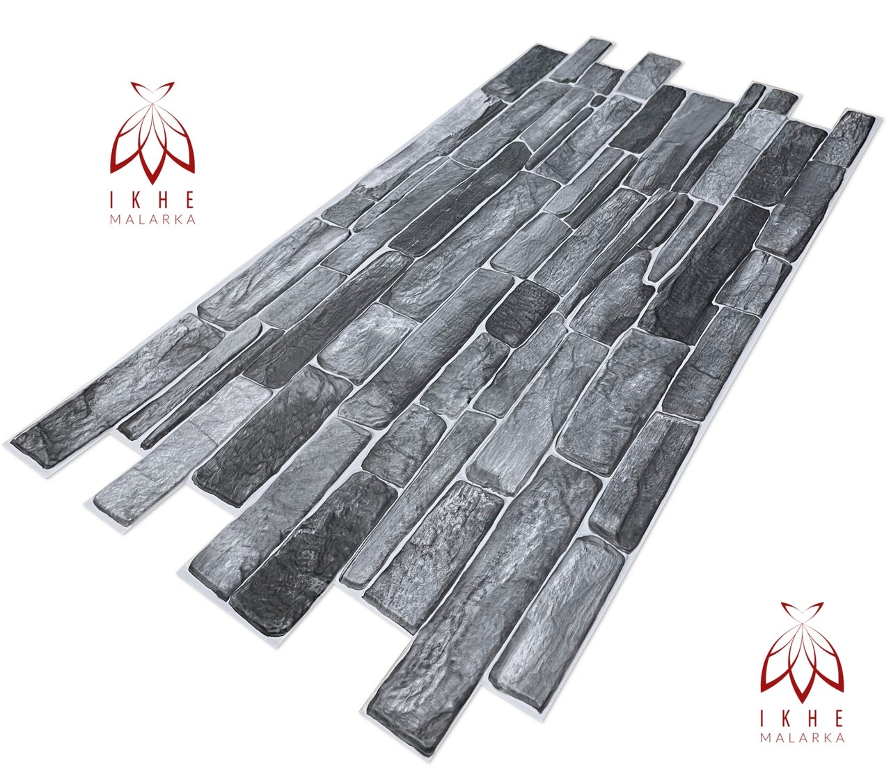 10 pièces / 4m² 3D PVC pierre aspect panneaux muraux revêtement mural panneaux de plafond PVC revêtement carreaux imitation CPVC01 - 7
